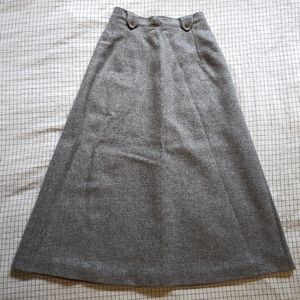 Vintage Wool Maxi Skirt